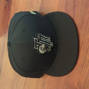 Toronto Raptors Black And Gold Fitted Hat From The Hardwood Collection